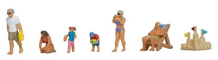 Beach Day -- pkg(6), HO, Faller Gmbh 151734