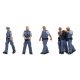 Police Officers (Modern) -- pkg(6), HO, Faller Gmbh 151716