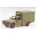 Military - US/NATO (Modern) - Light Trucks -- M1010 Ambulance (Chevrolet Pick-Up Cab, Green), HO, Trident Miniatures 90007