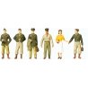 US/NATO 1950s Figure Set -- Soldiers pkg(6), HO, Preiser Kg 10594