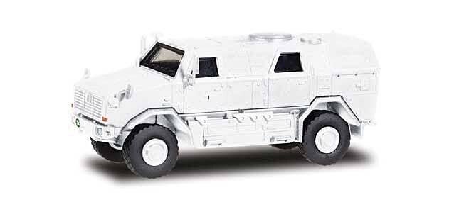 ATF Dingo Armored Truck - Assembled -- United Nations (white), HO, Herpa Models 746731