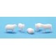 Sheep -- Unpainted 3D Printed Figures pkg(5), HO, All Scale Miniatures 870963