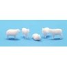 Sheep -- Unpainted 3D Printed Figures pkg(5), HO, All Scale Miniatures 870963