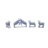 Unpainted 3D Printed Figures -- Bighorn Sheep pkg(5), HO, All Scale Miniatures 870989
