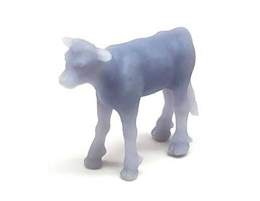 Calves -- Unpainted 3D Printed Figures pkg(5), HO, All Scale Miniatures 870978