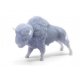 Standing Buffalo -- Unpainted 3D Printed Figure, HO, All Scale Miniatures 871309
