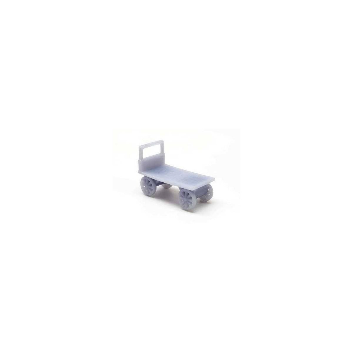 Luggage Carts -- Unpainted 3D Printed Parts pkg(5), N, All Scale Miniatures 1600985