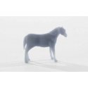 Horse -- Unpainted 3D Printed Figure, HO, All Scale Miniatures 871953