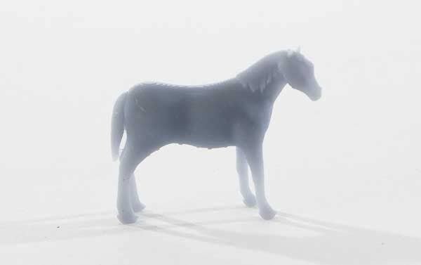 Horse -- Unpainted 3D Printed Figure, HO, All Scale Miniatures 871953