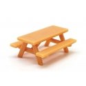 Picnic Table -- Unpainted 3D Printed Part, HO, All Scale Miniatures 871988