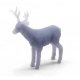 Buck Deer -- Unpainted 3D Printed Figure, HO, All Scale Miniatures 871303