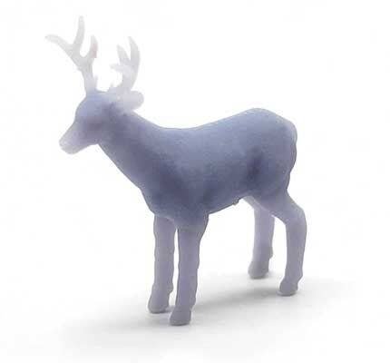 Buck Deer -- Unpainted 3D Printed Figure, HO, All Scale Miniatures 871303