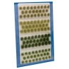 Grass Tufts - 1/4′ 0.6cm Tall pkg(104) -- Wild Mix Short, HO, Walthers SceneMaster 1134
