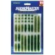 Grass Tufts and Strips 1/4′ 0.6cm Tall -- Summer, 18 of Each, HO, Walthers SceneMaster 1103