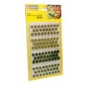 Grass Tufts -- Light and Dark Green 1/4′ 6mm Fibers pkg(104), All Scales, Noch Gmbh & Co 7127