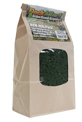 Super Turf Ground Cover ECO Pack Bag - 48oz 1.4L -- Grass Green, All Scales, Scenic Express 862E