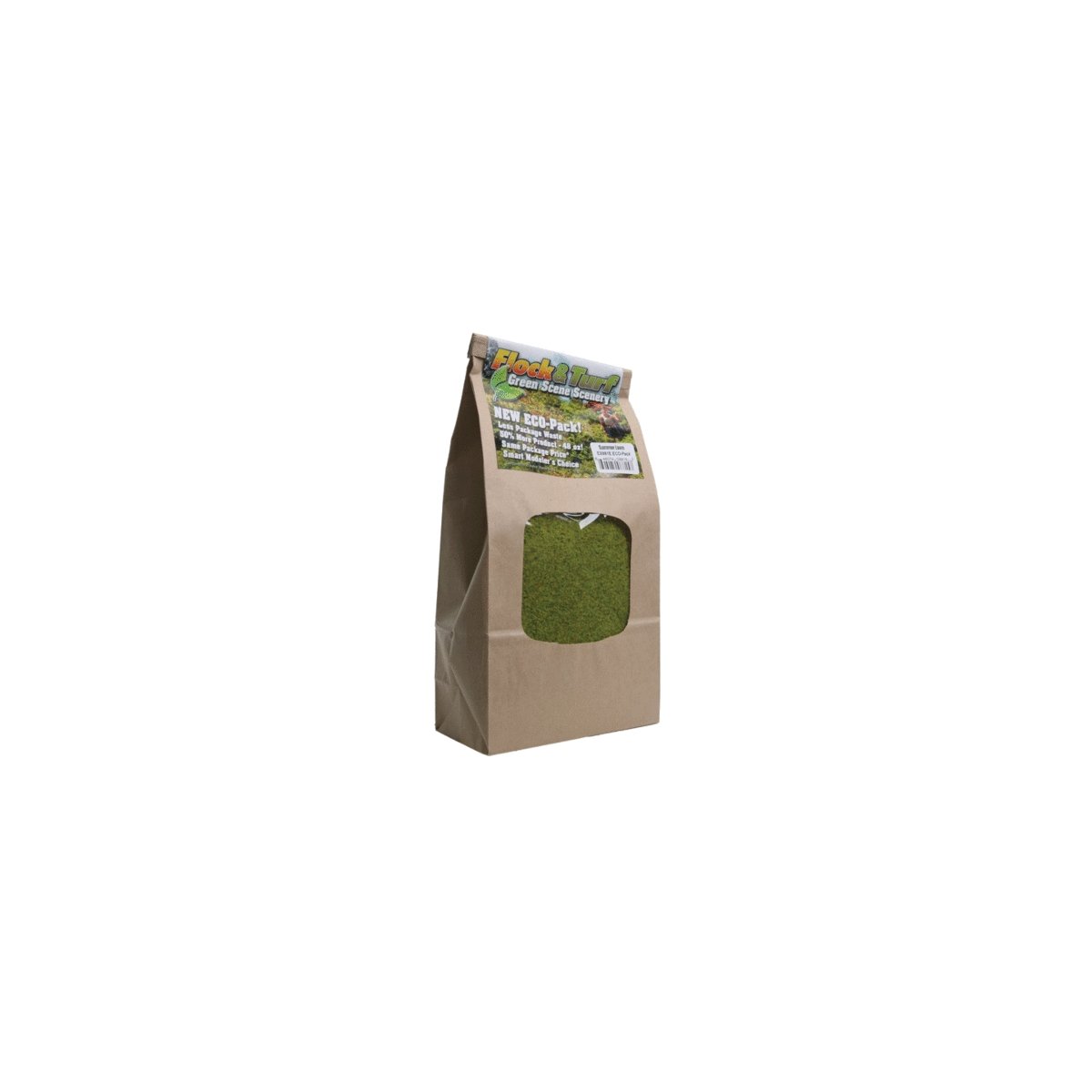 Flock & Turf Ground Cover ECO Pack Bag -- Summer Lawn Blend 48oz 1.4l, All Scales, Scenic Express 881E
