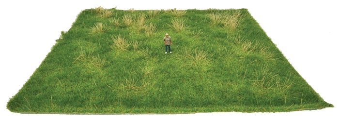 Tear & Plant Meadow Mat - 8-5/8 x 7-7/8′ 21.9 x 20cm -- Spring Meadow, All Scales, Walthers SceneMaster 1126
