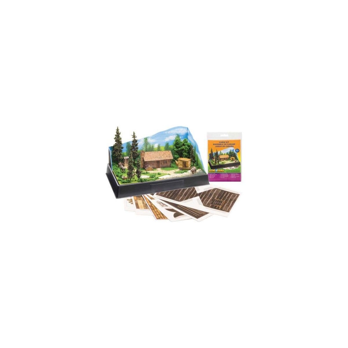 Cabin - Scene-A-Rama(TM) -- Kit, All Scales, Woodland Scenics 4239