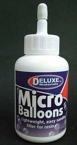 Microballoons Resin Filler -- 8.1oz 240mL, All Scales, Deluxe Materials Ltd BD15