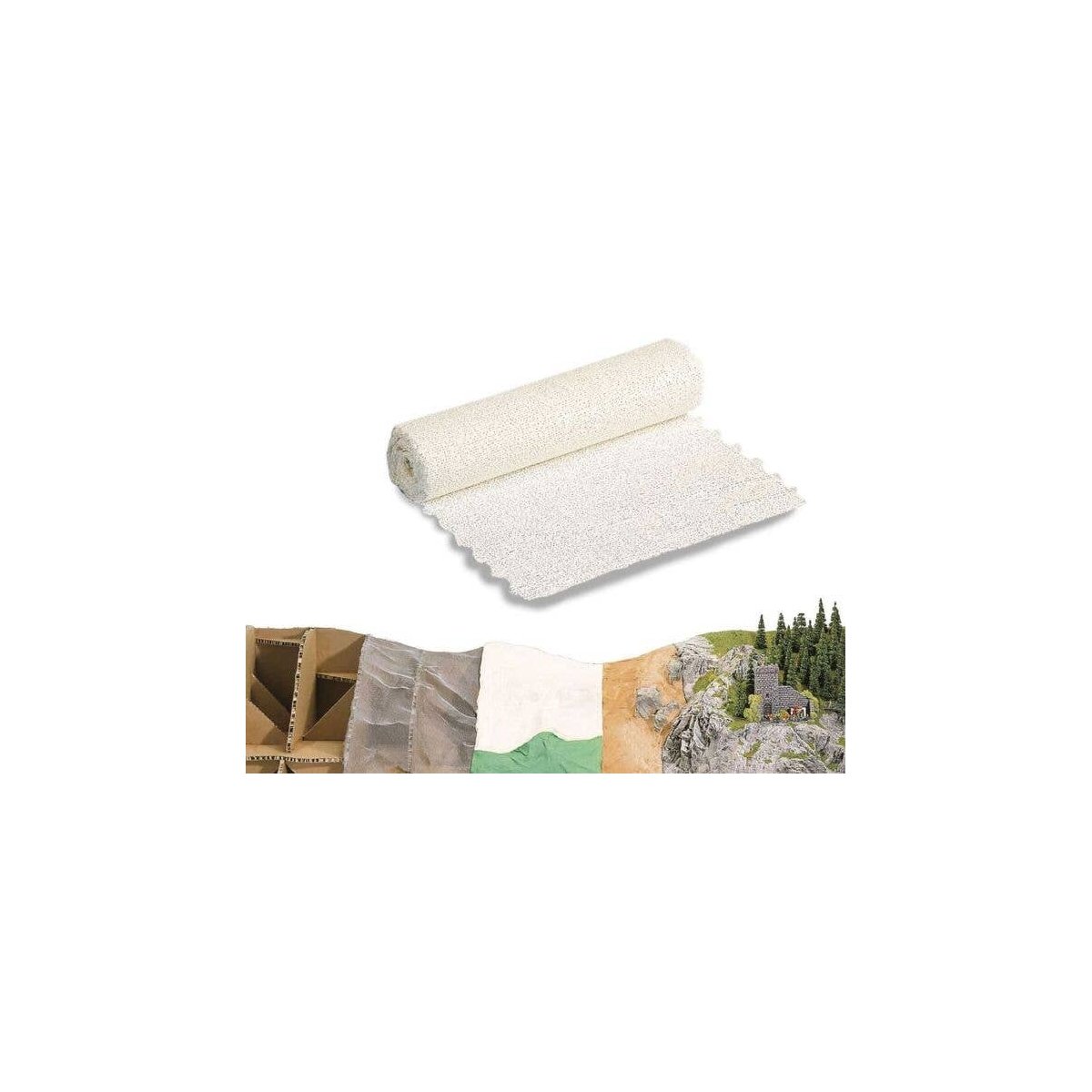 Plaster Cloth -- 78-3/4 x 7-7/8′ 200 x 20cm, All Scales, Busch Gmbh & Co Kg 7194