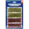 Grass Tufts - pkg(104) 1/4′ 0.6cm Tall -- Blooming Flowers, HO, Walthers SceneMaster 1105
