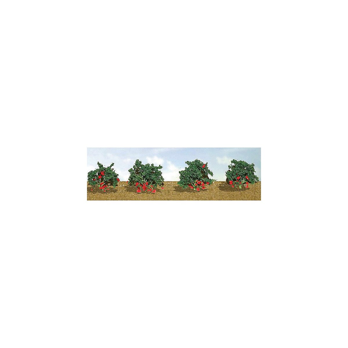 Strawberries -- pkg(8), O, JTT Miniature Tree 95577