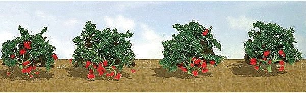 Strawberries -- pkg(8), O, JTT Miniature Tree 95577
