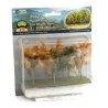 Woods Edge Trees -- Mixed Fall 3 to 3-1/2′ pkg(9), All Scales, JTT Miniature Tree 95623