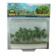 Woods Edge Trees -- Green - 2 to 2-1/2′ 5.1 to 6.4cm pkg(15), All Scales, JTT Miniature Tree 95616