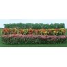Flower Hedges - 5 x 3/8 x 5/8′ 12.7 x 1 x 1.6cm pkg(8) -- Green & Assorted Blossom Blended, HO, JTT Miniature Tree 95510