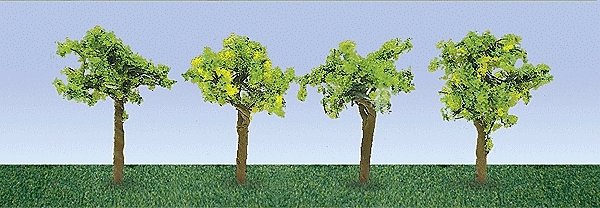 Grape Vines -- 7/8′ 2.2cm Tall pkg(24), HO, JTT Miniature Tree 95516