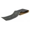 Flexible Self-Adhesive Paved Roadway -- Vintage Highway (White Dashed Centerline, White Soli, HO, Walthers SceneMaster 1250