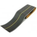Flexible Self-Adhesive Paved Roadway -- Vintage and Modern No Passing Zone (Double Yellow Ce, HO, Walthers SceneMaster 1252
