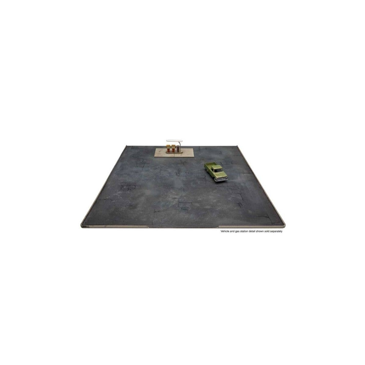 Gas Station Asphalt Parking Lot -- Kit - Set of 2 sections Each: 10-7/16 x 5-1/4′ 26.6 x 13, HO, Walthers Cornerstone 3544