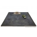 Gas Station Asphalt Parking Lot -- Kit - Set of 2 sections Each: 10-7/16 x 5-1/4′ 26.6 x 13, HO, Walthers Cornerstone 3544