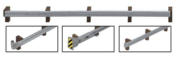 Roadway Guardrails -- Kit - 200′ 60.9m Scale Long, HO, Walthers SceneMaster 4176