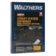 Brick Street System -- Straight Sections pkg(10) with Accessories, HO, Walthers Cornerstone 3156