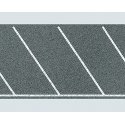 Diagonal Parking Space Sheet with Markings -- 39-3/8 x 2-3/8′ 100 x 6cm, HO, Faller Gmbh 170634