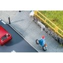 Self-Adhesive Road Surface Sheet -- Paved Sidewalk, HO, Faller Gmbh 170318