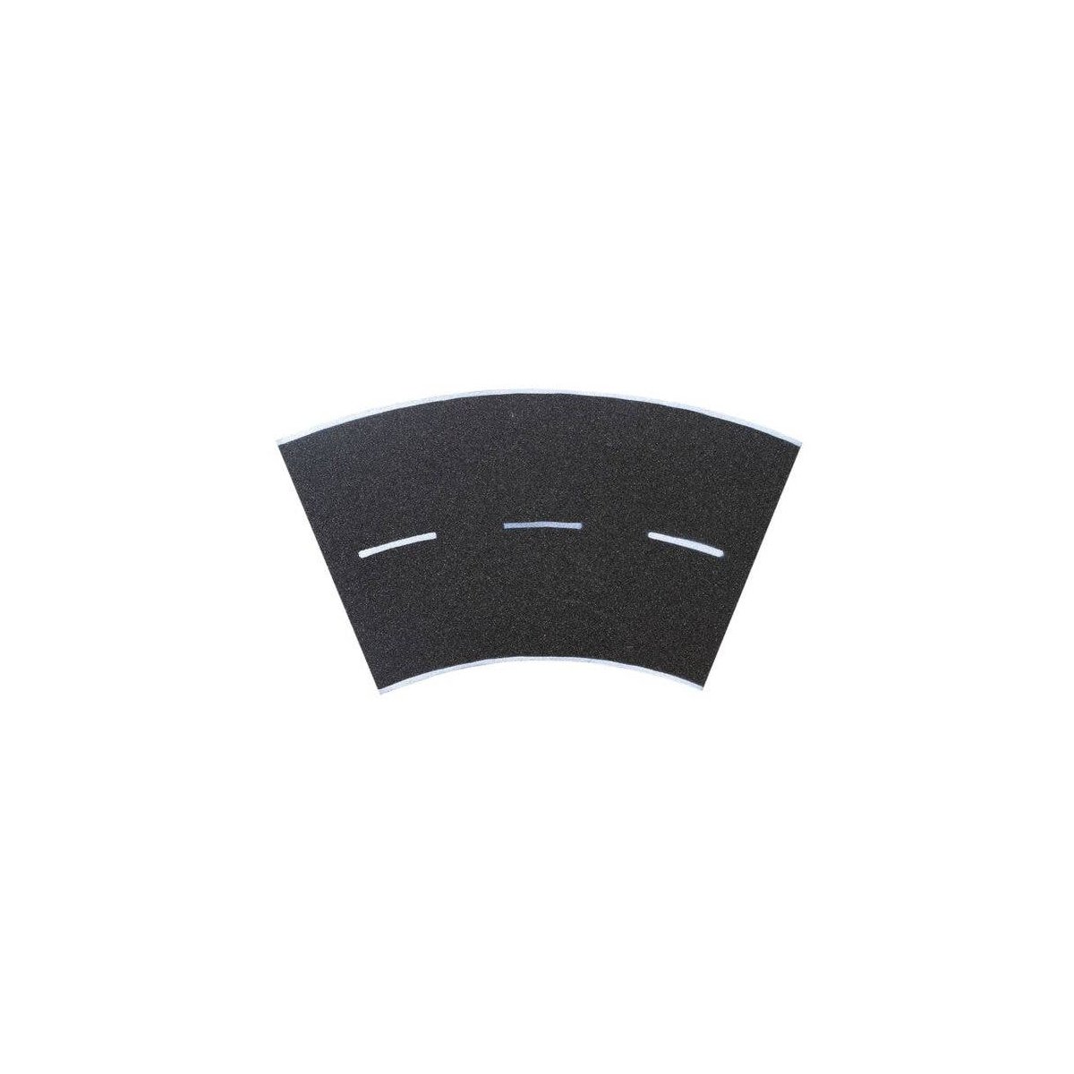 Weathered Asphalt Street 45 Degree Curve -- 11-13/16` 30 cm Radius, 14-15/16 x 14-15/16` 38 x 38c, HO, Vollmer Gmbh 48267