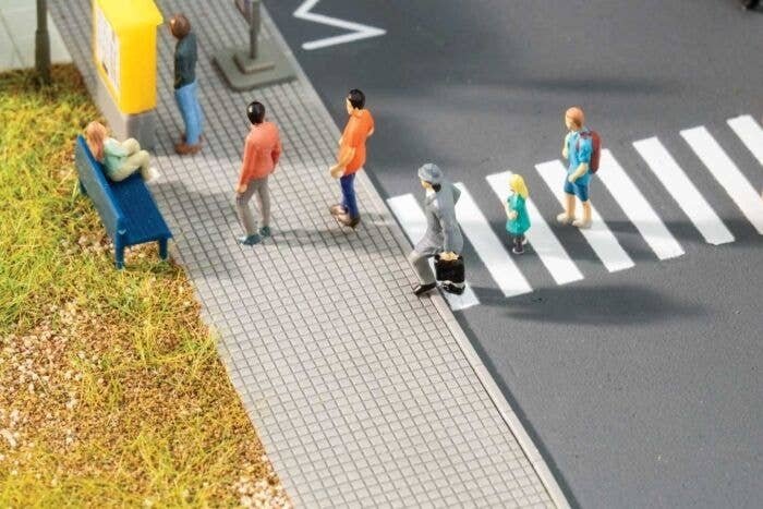 Self-Adhesive Road Surface Sheet -- Sidewalk, HO, Faller Gmbh 170313