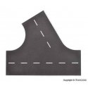 Weathered Asphalt Street 60-Degree Intersection - Stone Art -- 8-11/16 x 7-11/16′ 22 x 19.5cm, HO, Vollmer Gmbh 48264