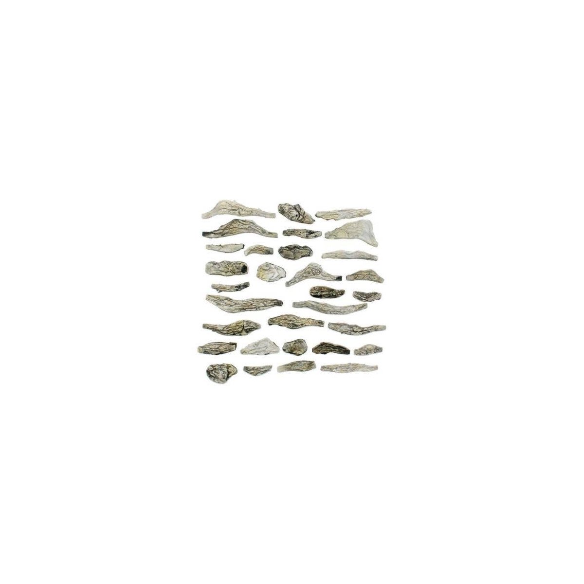 Creek Bed Rocks - Ready Rocks -- 31 Pieces, All Scales, Woodland Scenics 1141