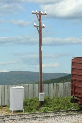 Relay Cabinets and Phone Boxes -- Set of 7 three Cabinets & four Phone Boxes, HO, Walthers SceneMaster 4154