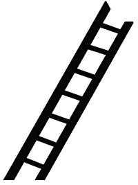 Styrene - Ladder pkg(2) -- 5′ Long, All Scales, Plastruct Inc 90672