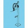 Air Stand w/Hose -- For Engine & Freight Car Shops, HO, Details West 453