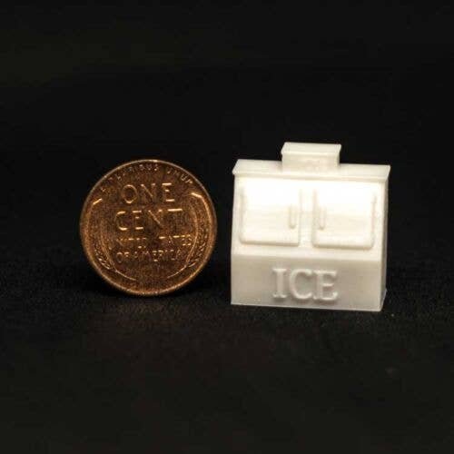 Double-Door Ice Chest, no decal, HO, All Scale Miniatures 871899