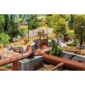 Large Industrial Piping Set - Kit, HO, Faller Gmbh 180328