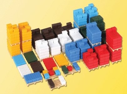 Crates on Pallets, HO, Kibri 38662